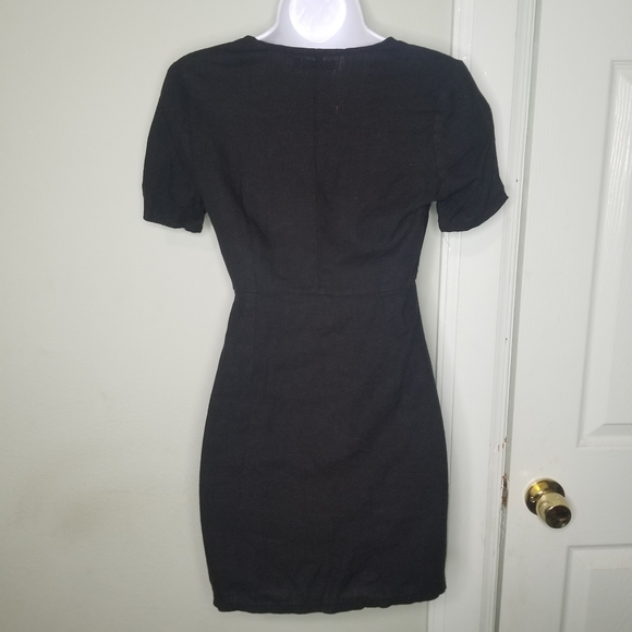 Black Button Up "Nasty Gal" dress size 2 - Picture 2 of 4